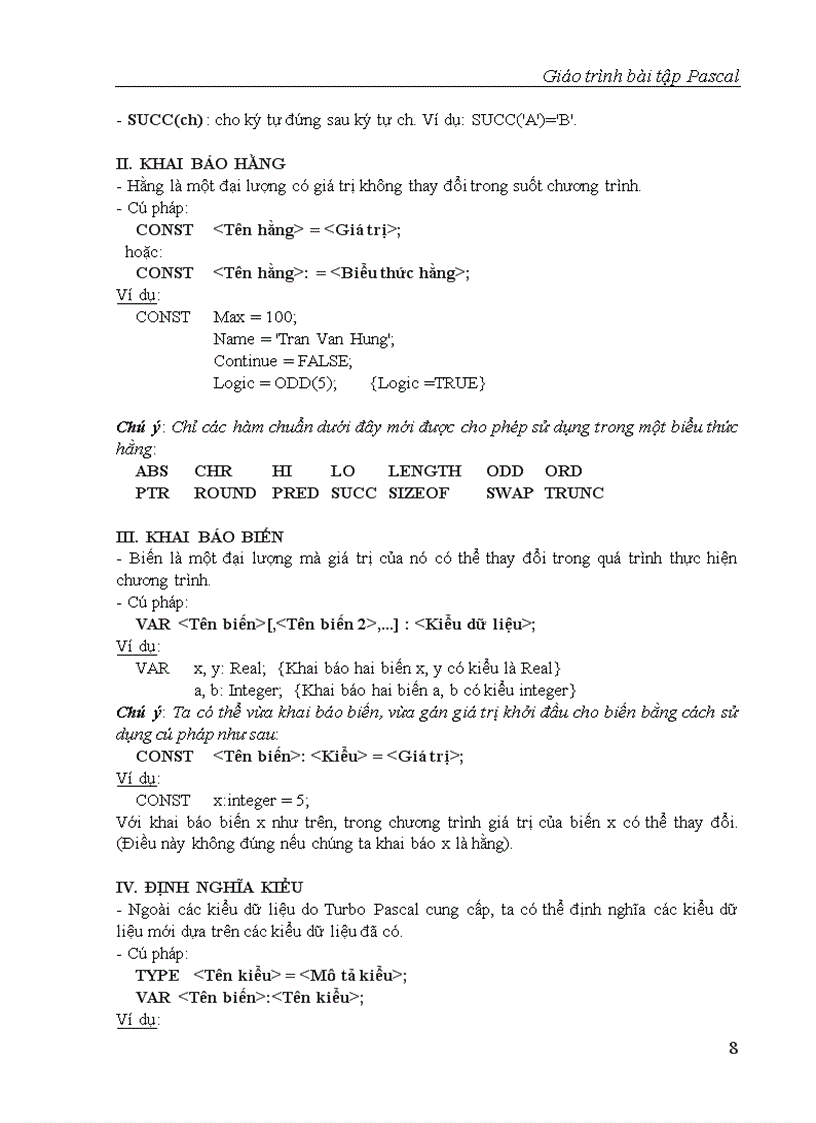 image for page Tài liệu ngôn ngữ lập trình Pascal