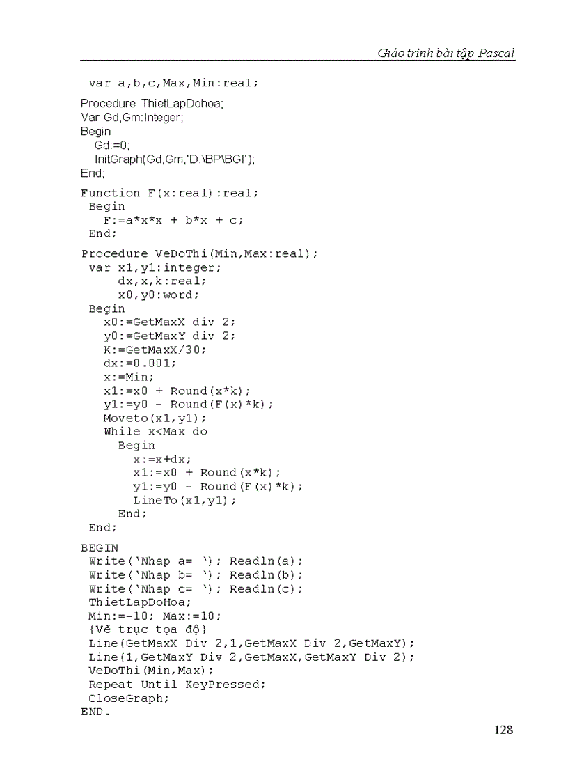 image for page Tài liệu ngôn ngữ lập trình Pascal
