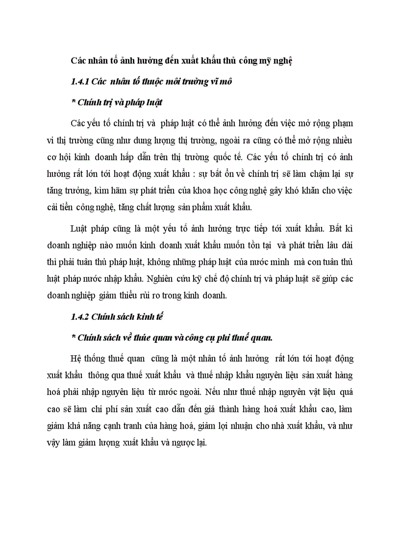 image for page Các nhân tố ảnh hưởng đến xuất khẩu thủ công mỹ nghệ