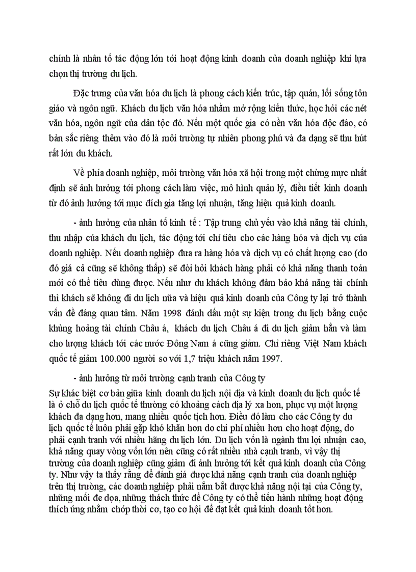 image for page Các nhân tố ảnh hưởng tới hiệu quả kinh doanh du lịch Quốc tế