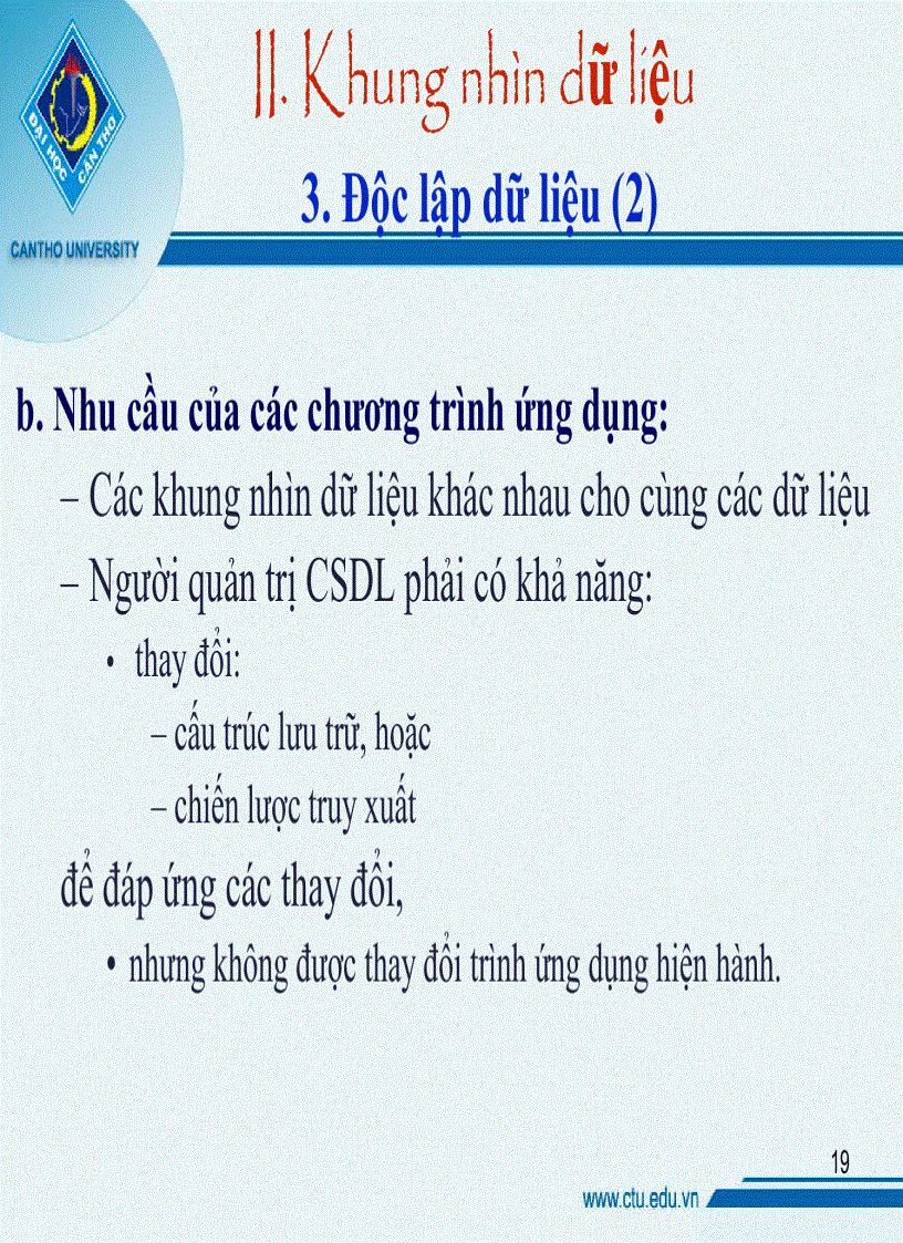 image for page Giáo trình cơ sở dữ liệu ĐH Cần Thơ Chương 1