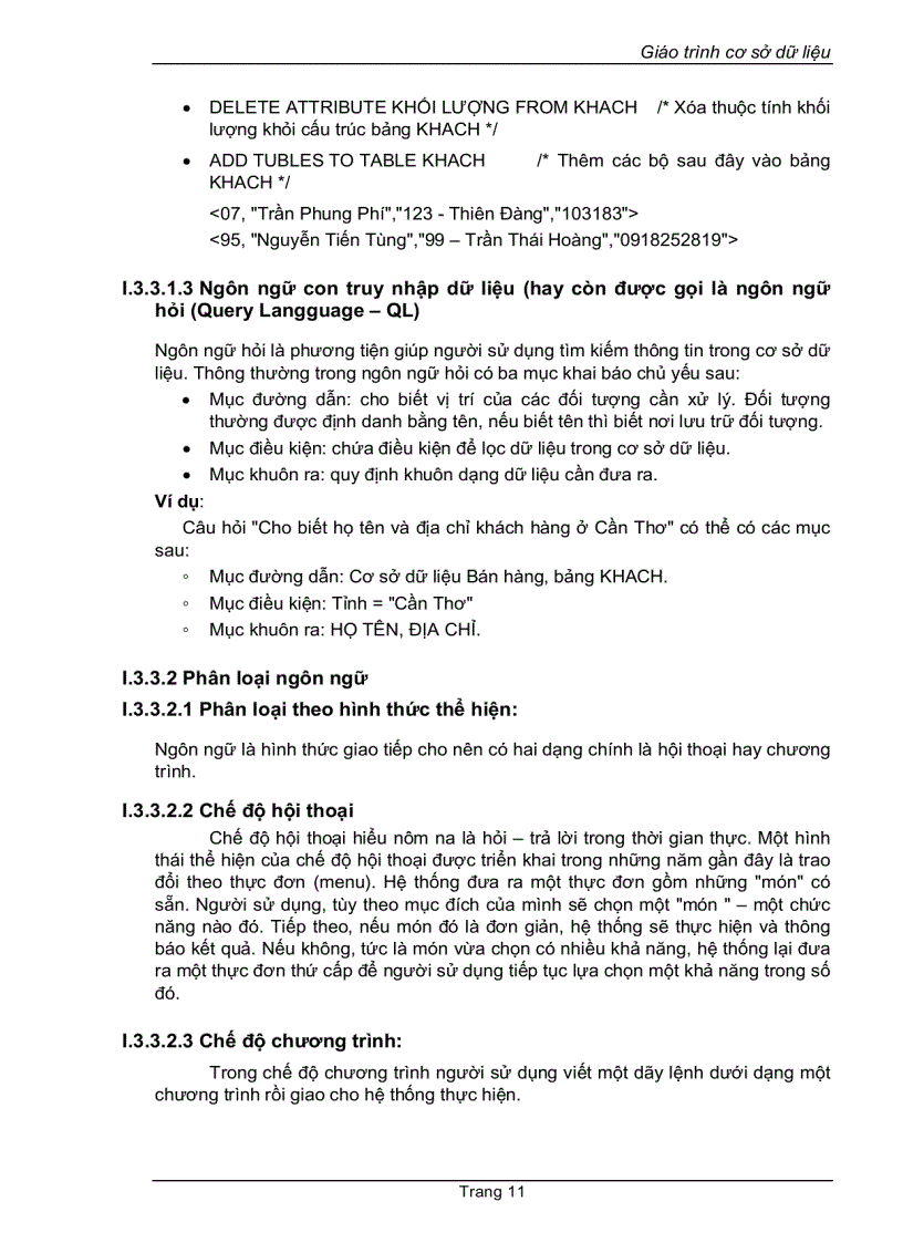 image for page Giáo trình cơ sở dữ liệu