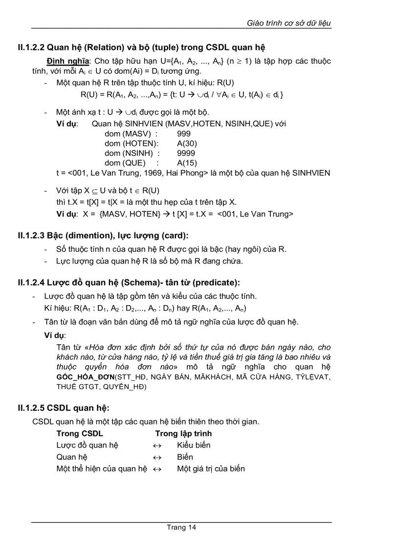 image for page Giáo trình cơ sở dữ liệu