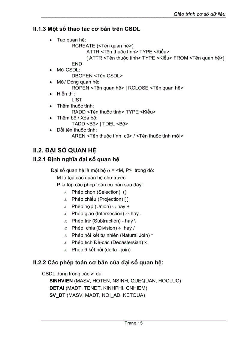 image for page Giáo trình cơ sở dữ liệu