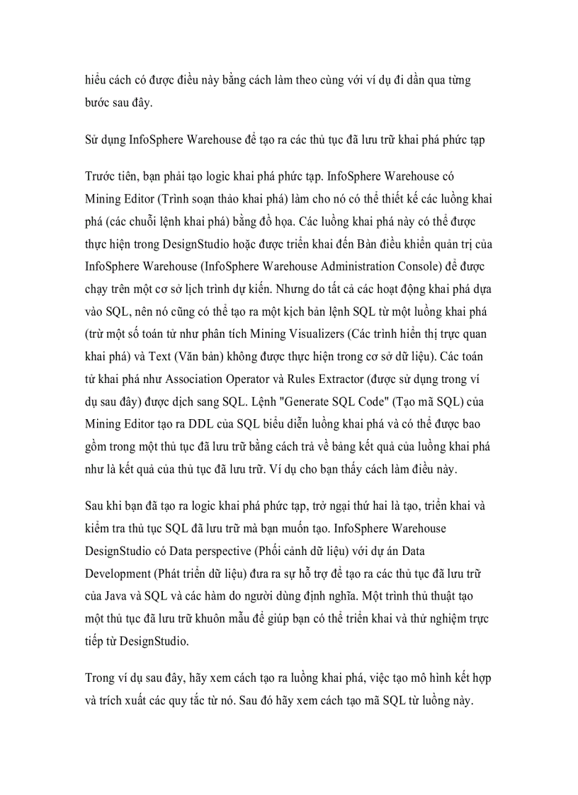 image for page Tích hợp khai phá dữ liệu trong InfoSphere Warehouse với việc tạo báo cáo Cognos của IBM Phần 3 Gọi khai phá động từ Cognos khi sử dụng một ví dụ phân tích giỏ thị trường
