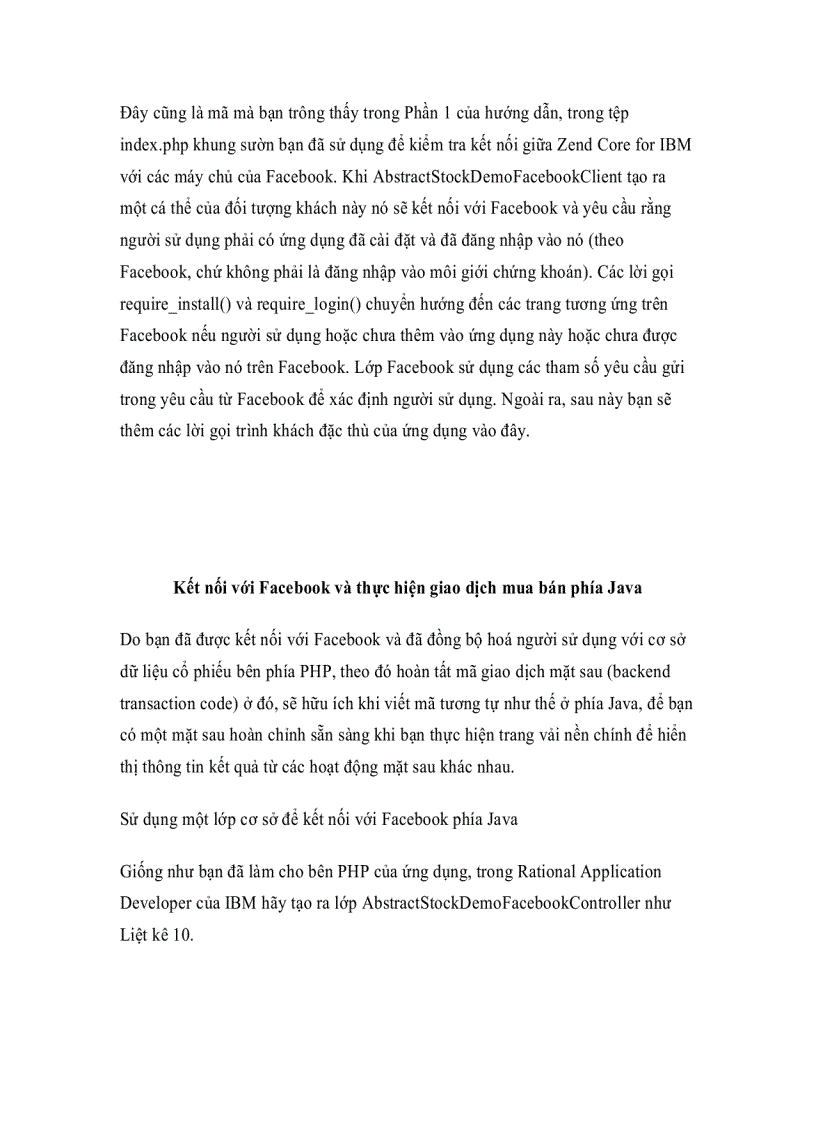image for page Làm chủ việc phát triển ứng dụng Facebook bằng PHP IBM Rational Application Developer IBM WebSphere Application Server và DB2 Phần 3 Hoàn thành ứng dụng trình diễn môi giới chứng khoán Facebook