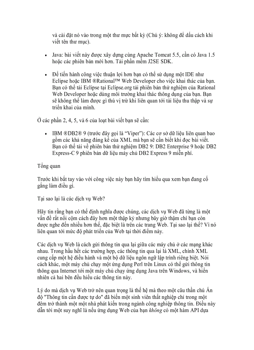 image for page Ultimate mashup Các dịch vụ Web và Web ngữ nghĩa semantic Web Phần 1 Sử dụng kết hợp các dịch vụ Web