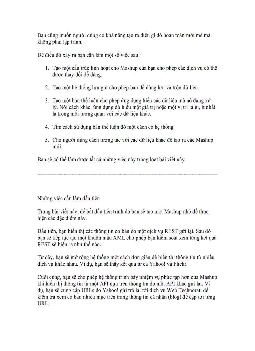 image for page Ultimate mashup Các dịch vụ Web và Web ngữ nghĩa semantic Web Phần 1 Sử dụng kết hợp các dịch vụ Web