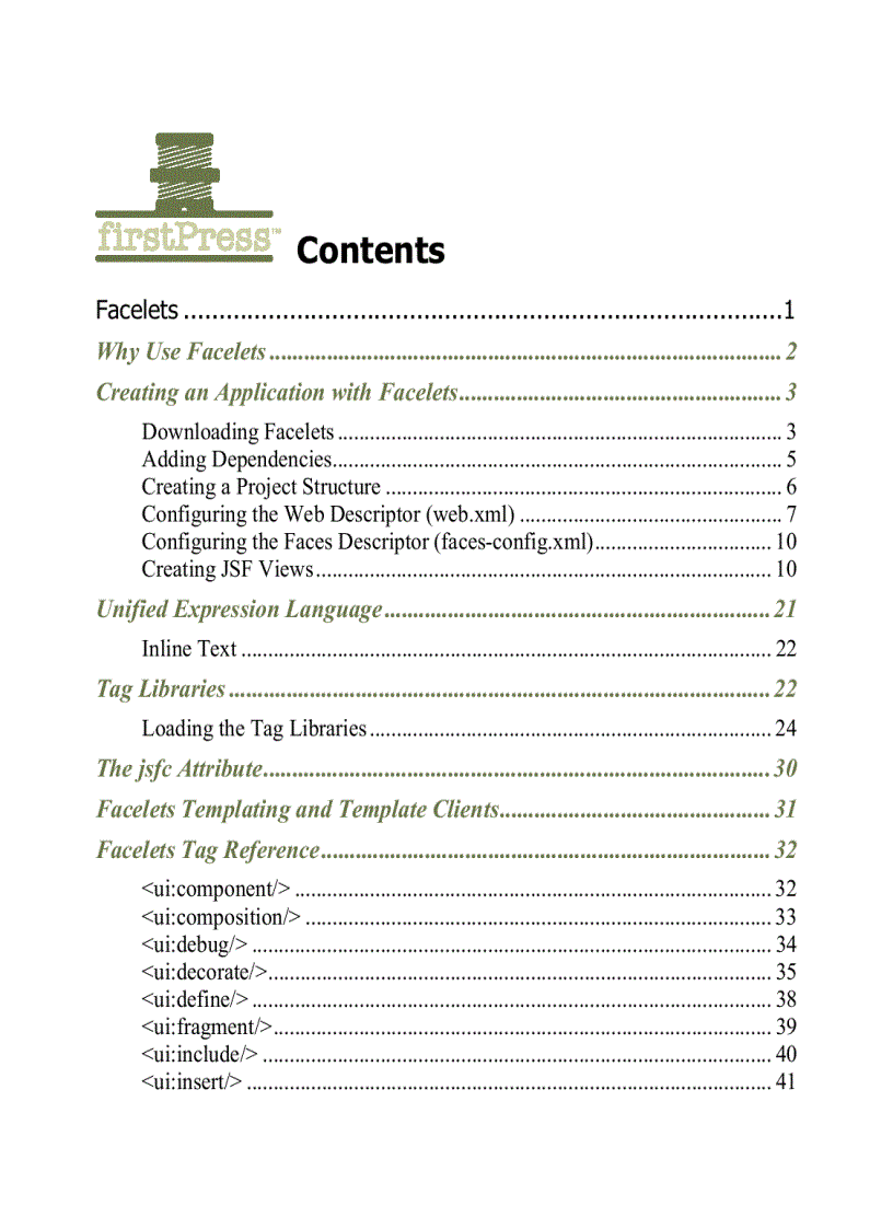 Facelets Essentials Guide to JavaServer Faces View Definition Framework