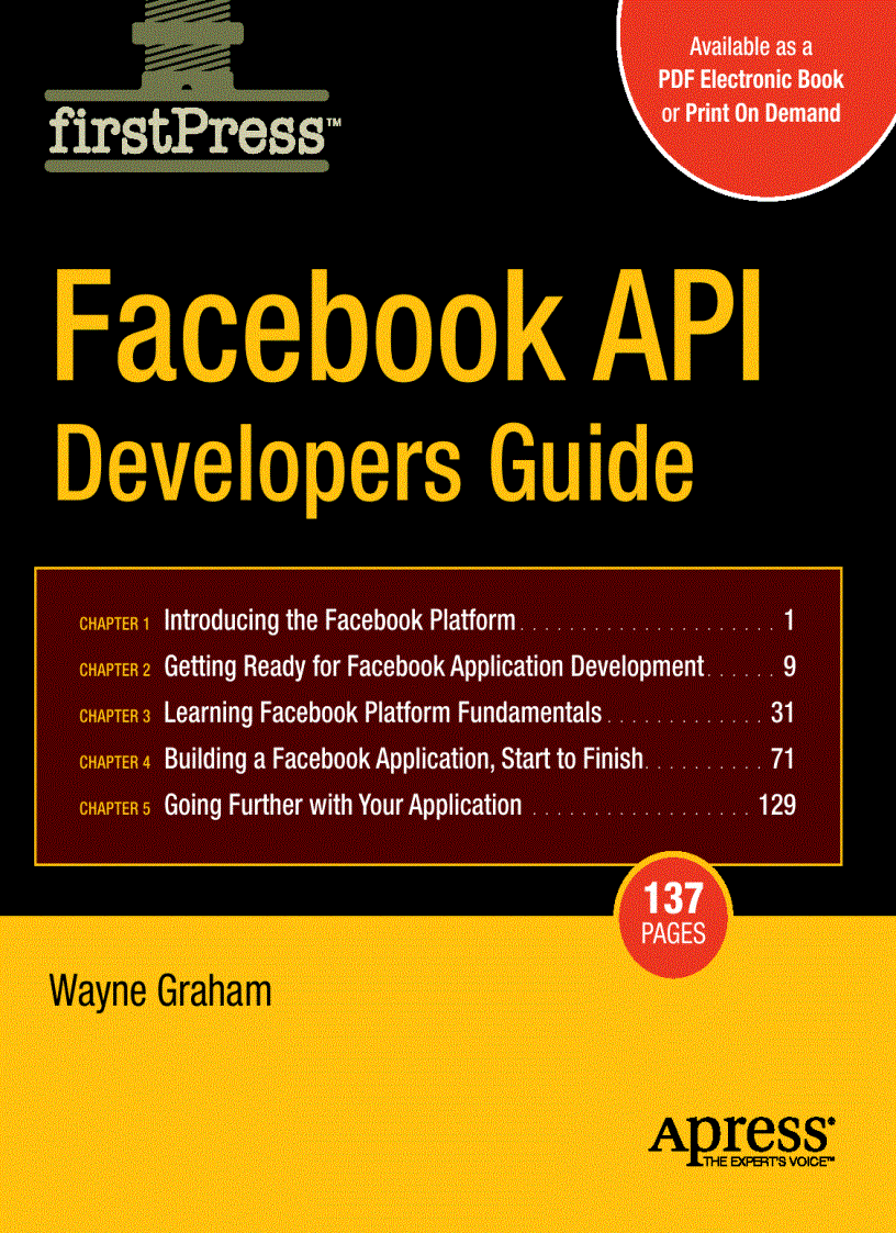image for page Facebook API Developers Guide