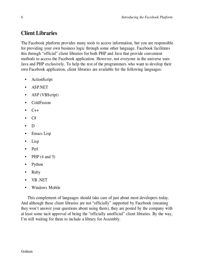 image for page Facebook API Developers Guide