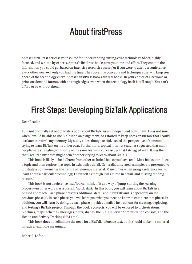 image for page First Steps Developing BizTalk Applications