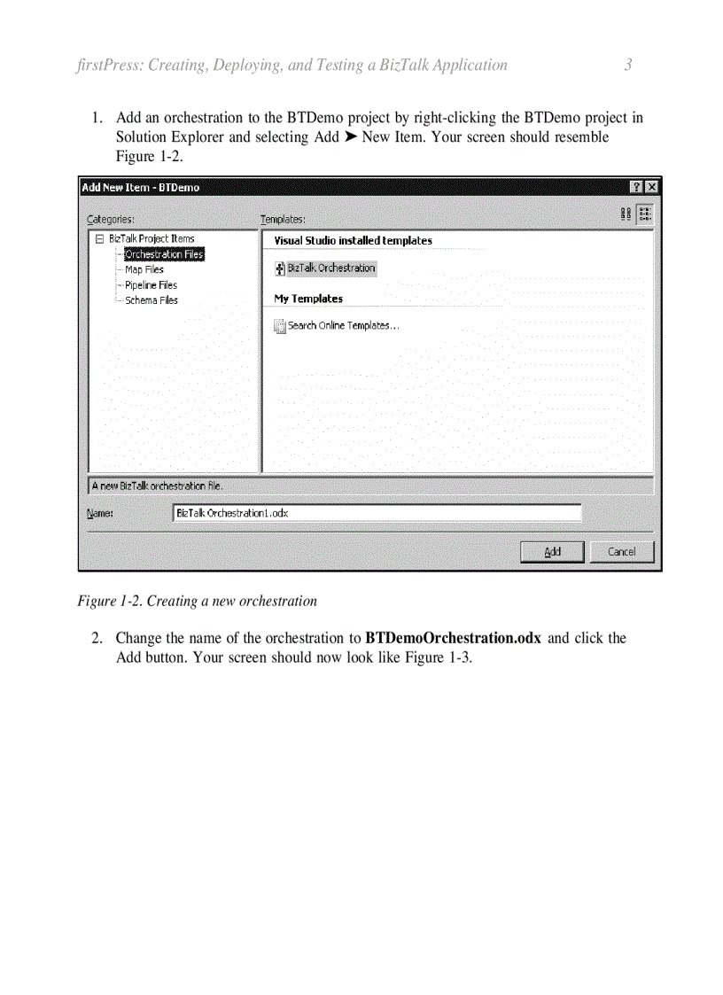 image for page First Steps Developing BizTalk Applications
