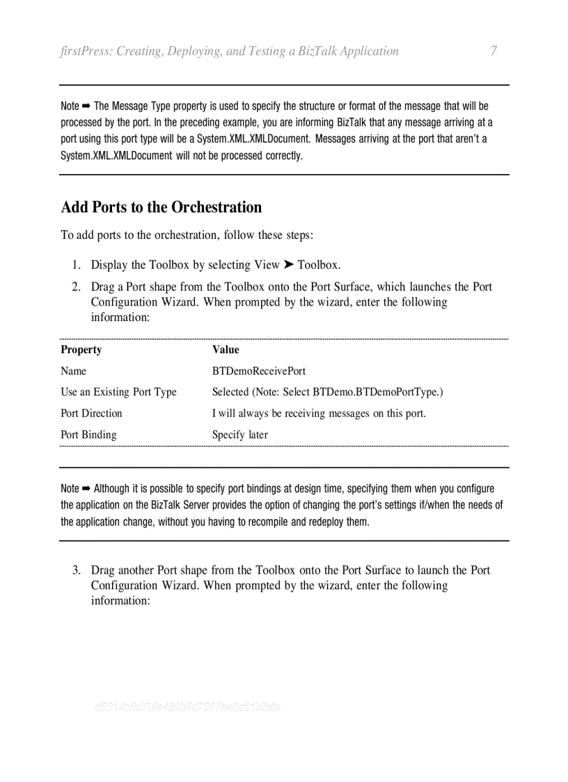 image for page First Steps Developing BizTalk Applications