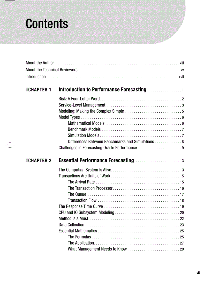 image for page Forecasting Oracle Performance