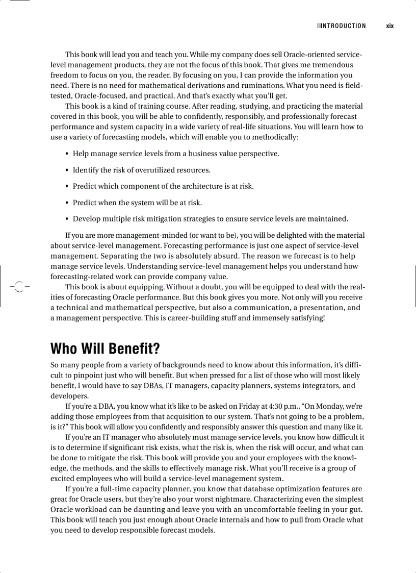 image for page Forecasting Oracle Performance