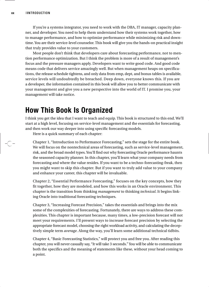 image for page Forecasting Oracle Performance