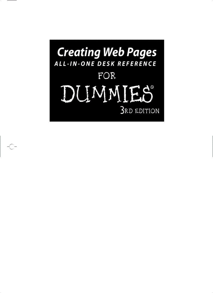 image for page Creating Web Pages All in One Desk Reference For Dummies