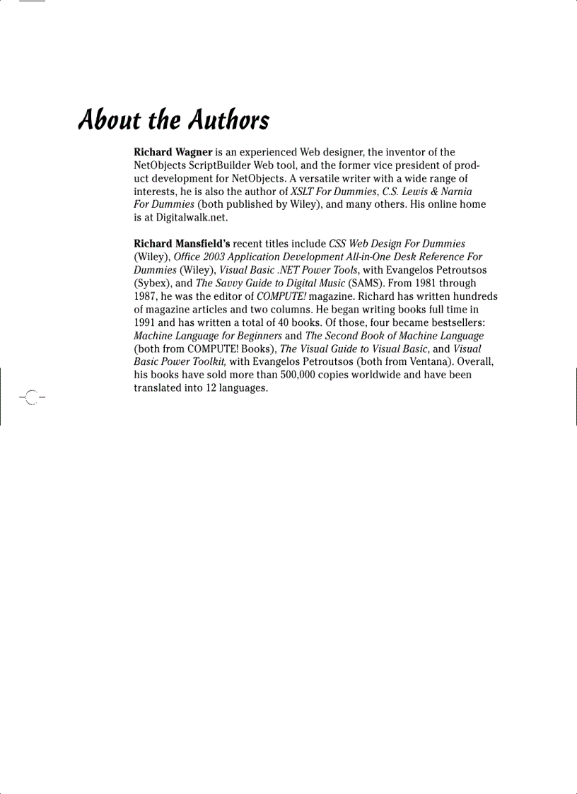 image for page Creating Web Pages All in One Desk Reference For Dummies