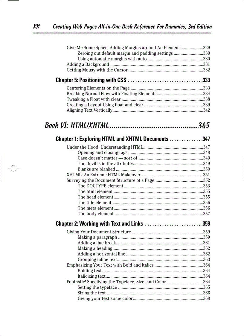 image for page Creating Web Pages All in One Desk Reference For Dummies