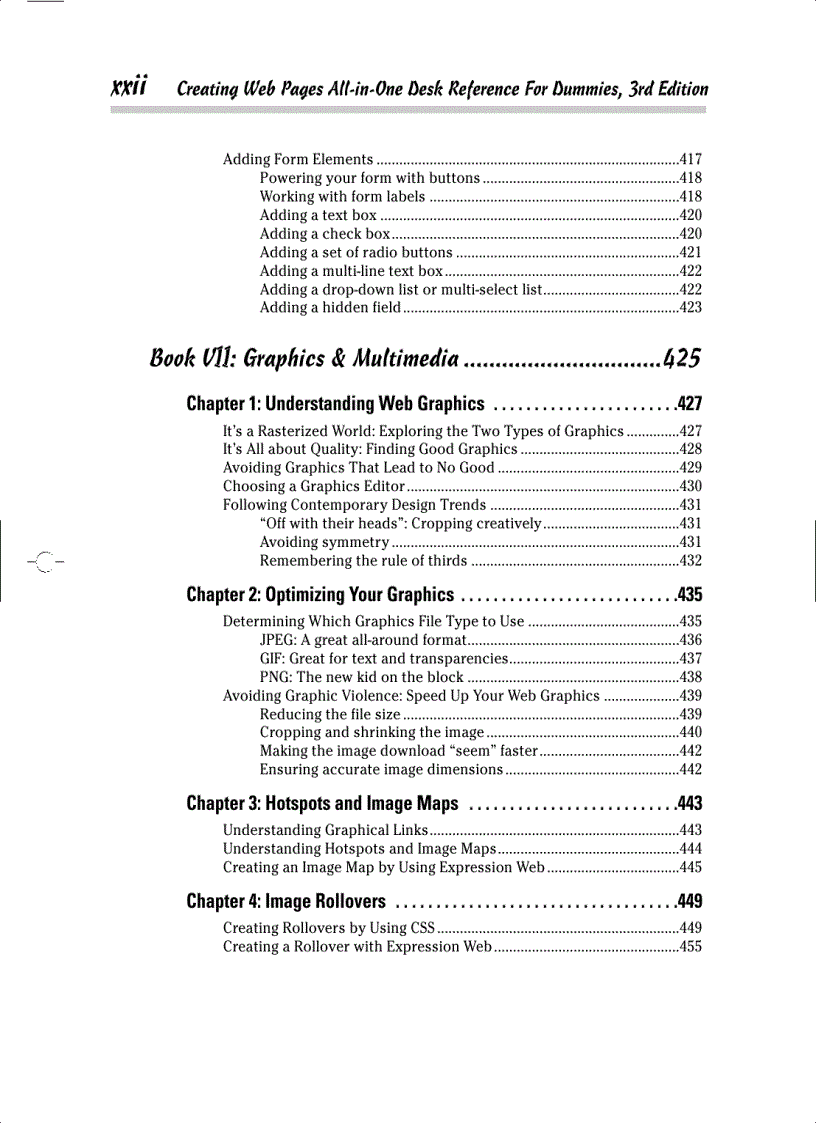 image for page Creating Web Pages All in One Desk Reference For Dummies