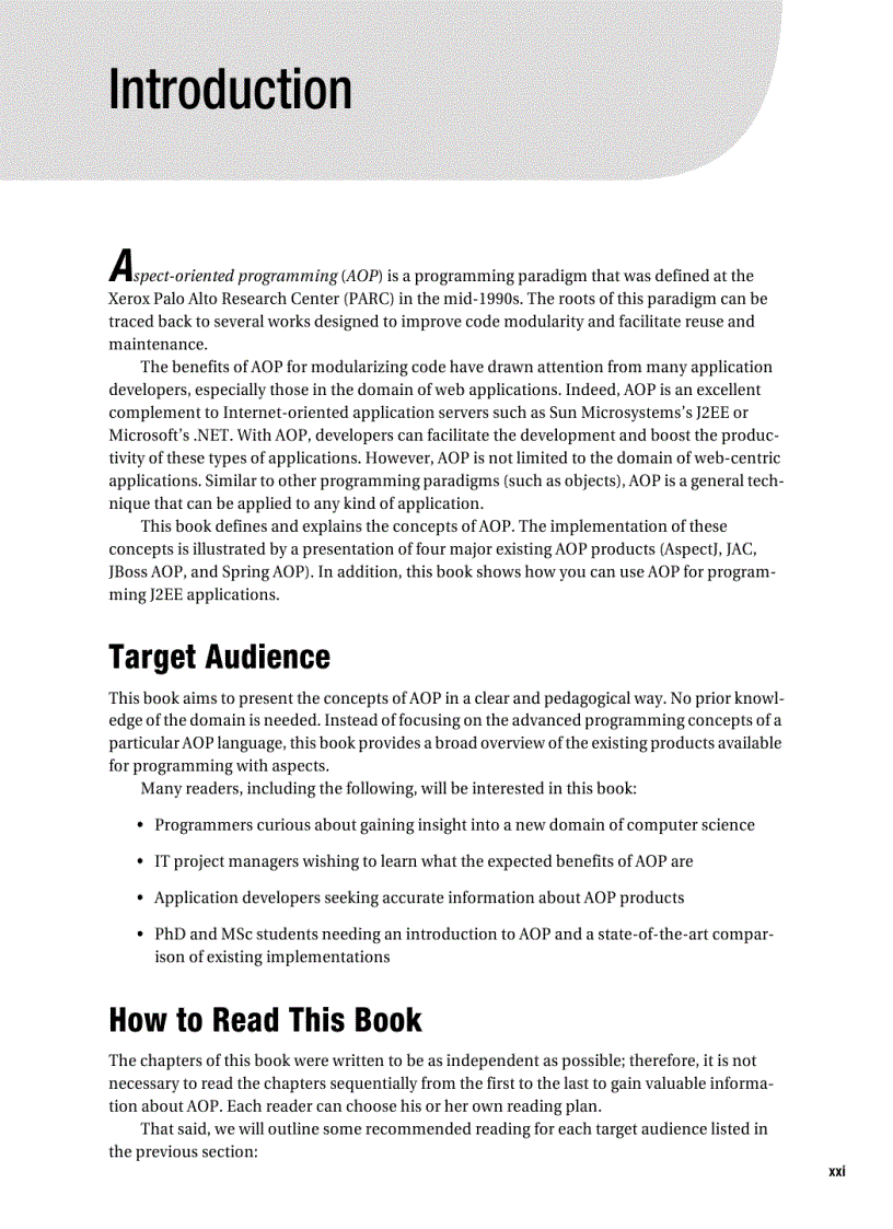 image for page Foundations of AOP for J2EE Development Renaud Pawlak