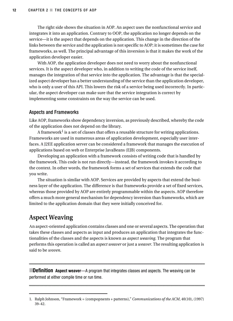 image for page Foundations of AOP for J2EE Development Renaud Pawlak