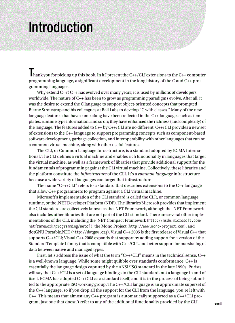 image for page Foundations of C CLI The Visual C Language for NET 3 5