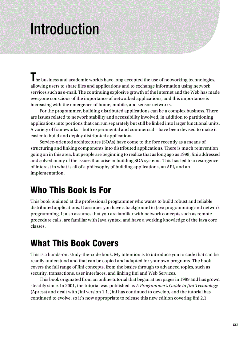 image for page Foundations of Jini 2 Programming