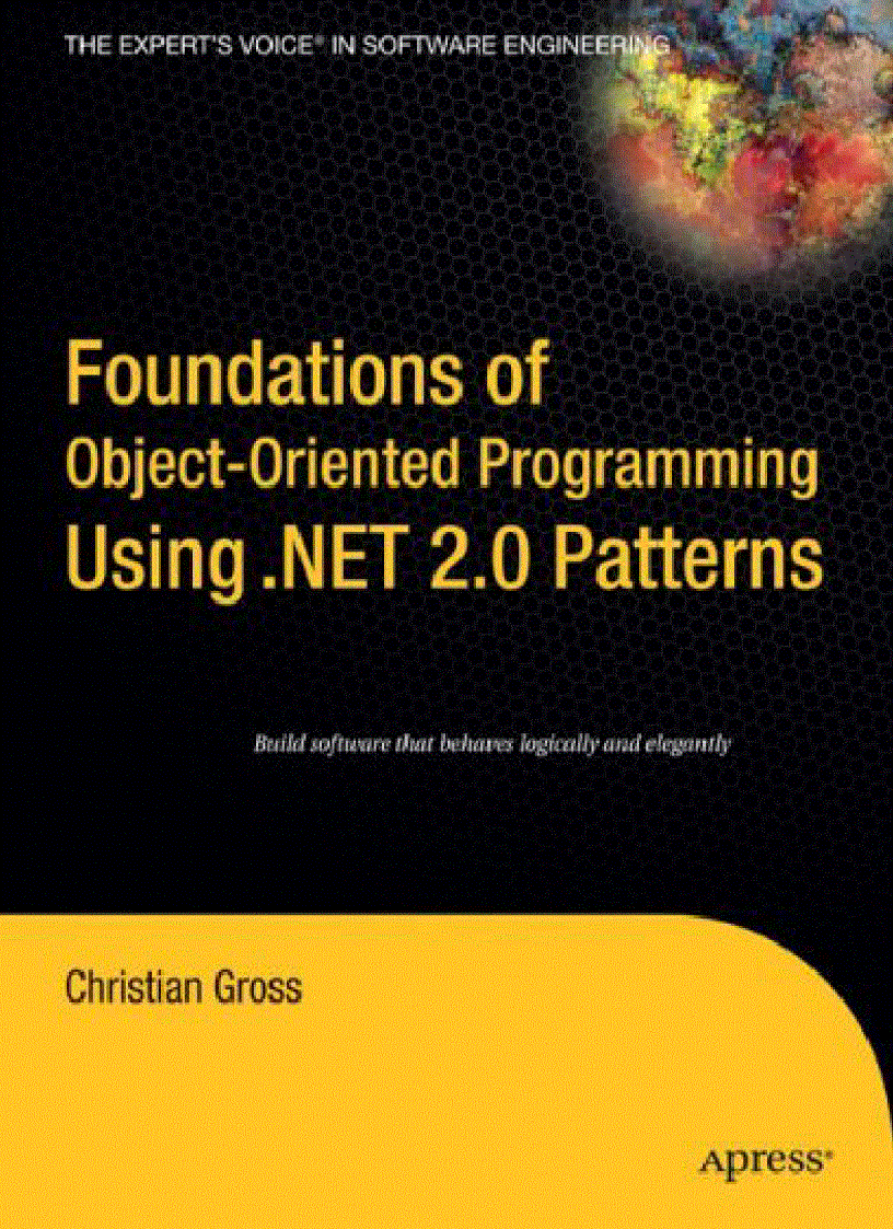 image for page Foundations of Object Oriented Programming Using NET 2 0 Patterns