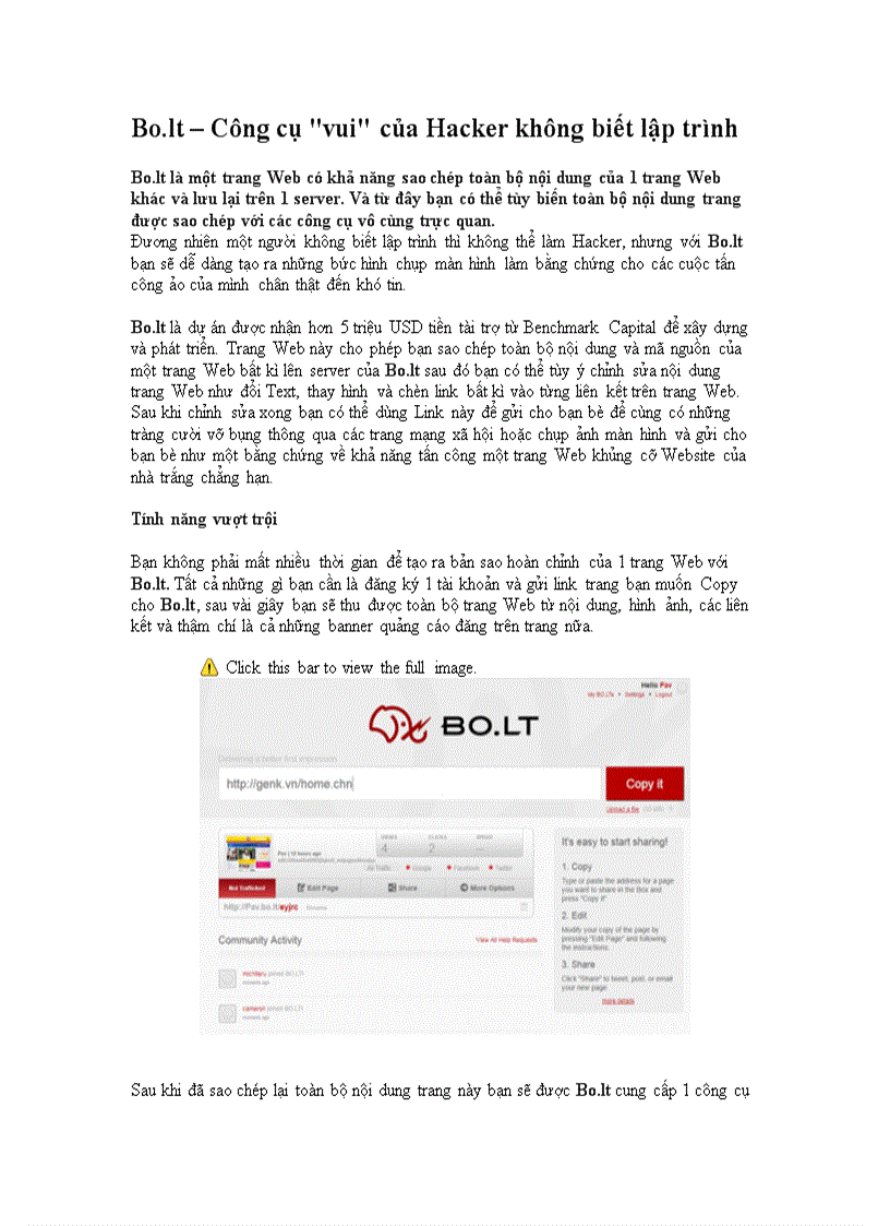 image for page Bo lt Công cụ vui của Hacker không biết lập trình