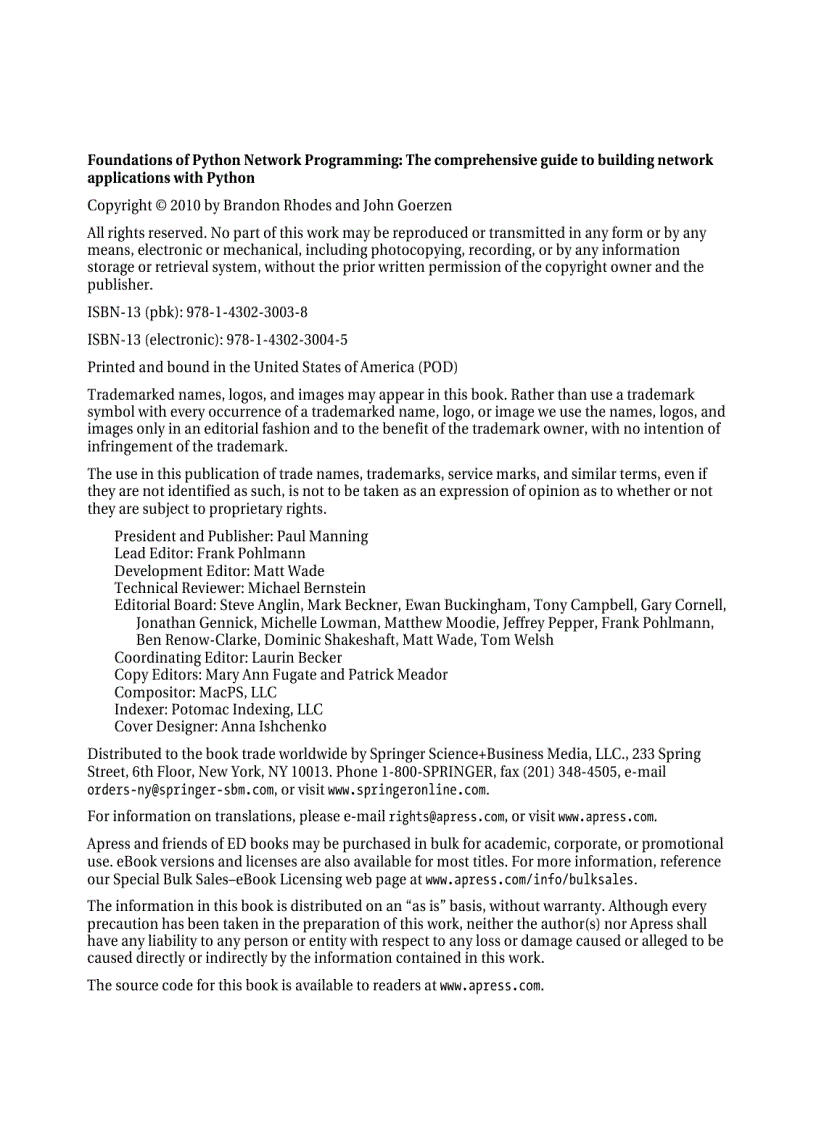 image for page Foundations of Python Network Programming