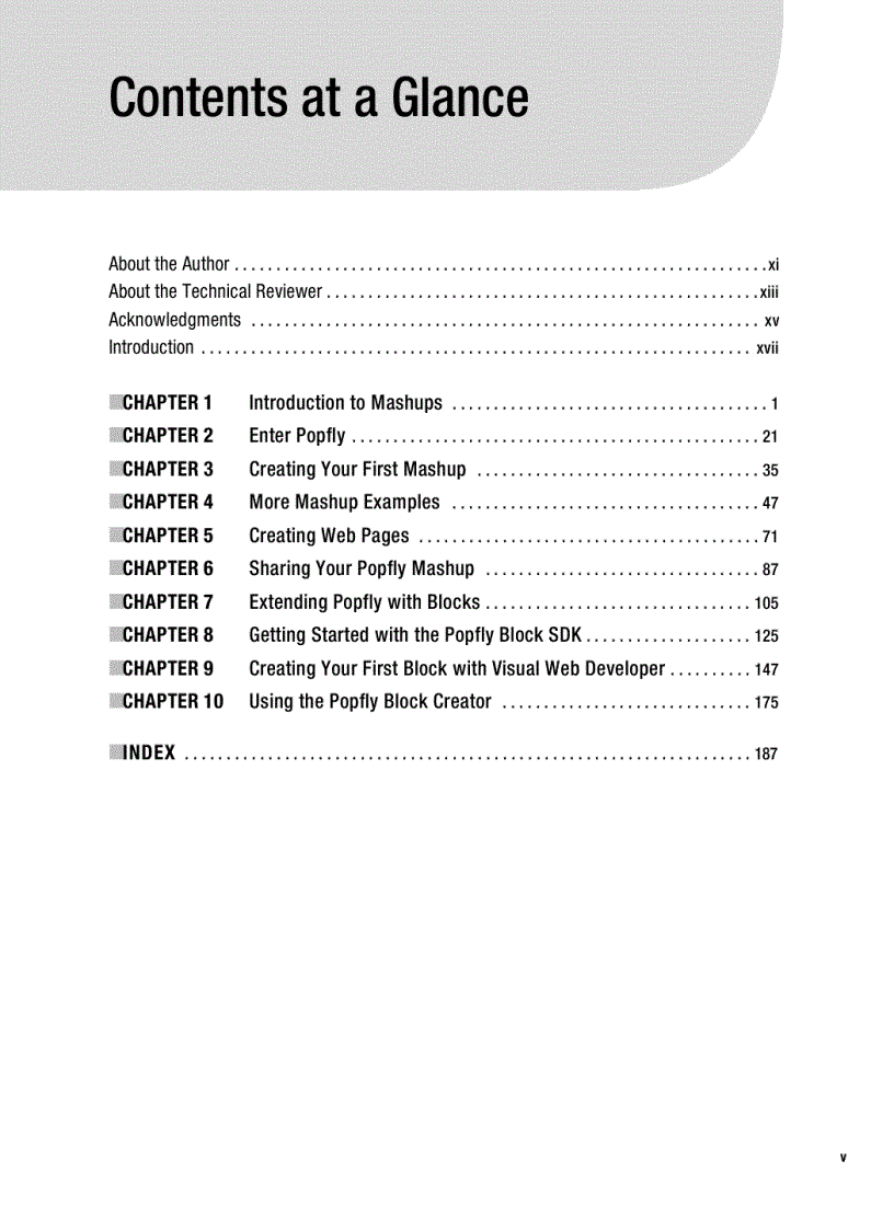 image for page Foundations of Popfly Rapid Mashup Development