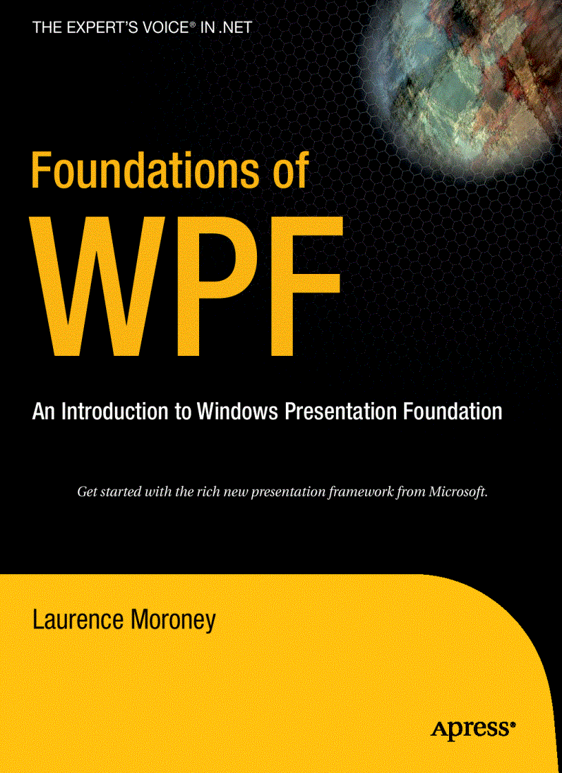 image for page Foundations of WPF An Introduction to Windows Presentation Foundation