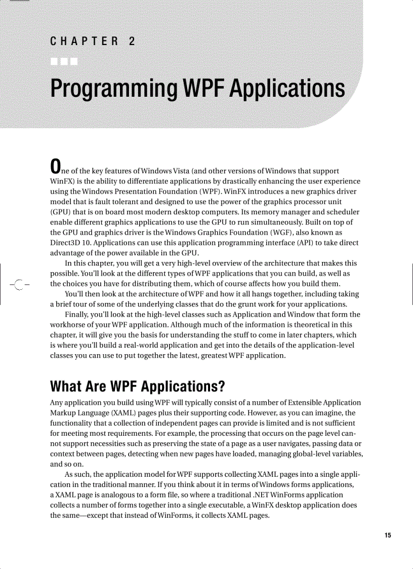 image for page Foundations of WPF An Introduction to Windows Presentation Foundation