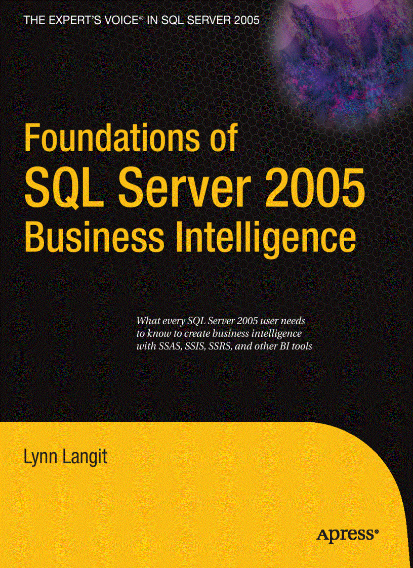 image for page Foundations of SQL Server 2005 Business Intelligence