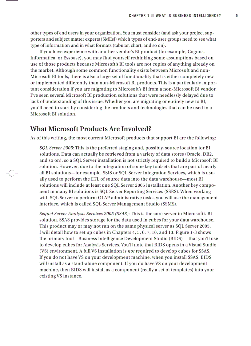 image for page Foundations of SQL Server 2005 Business Intelligence
