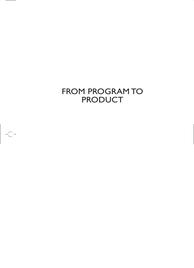 image for page From program to product