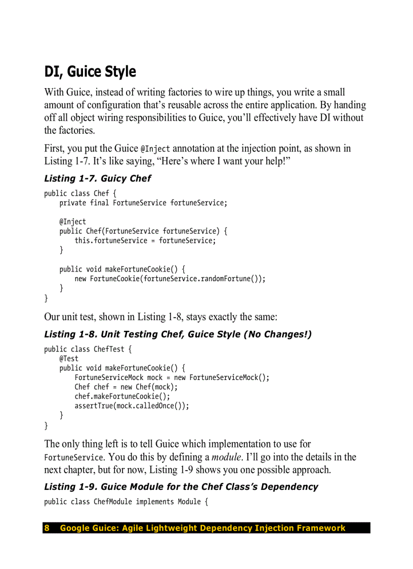 image for page Google Guice Agile Lightweight Dependency Injection Framework