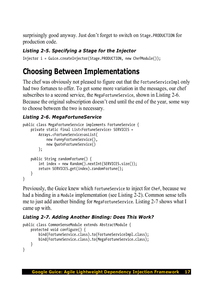 image for page Google Guice Agile Lightweight Dependency Injection Framework