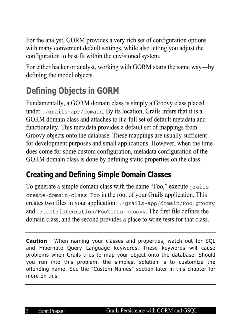 image for page Grails Persistence with GORM and GSQL