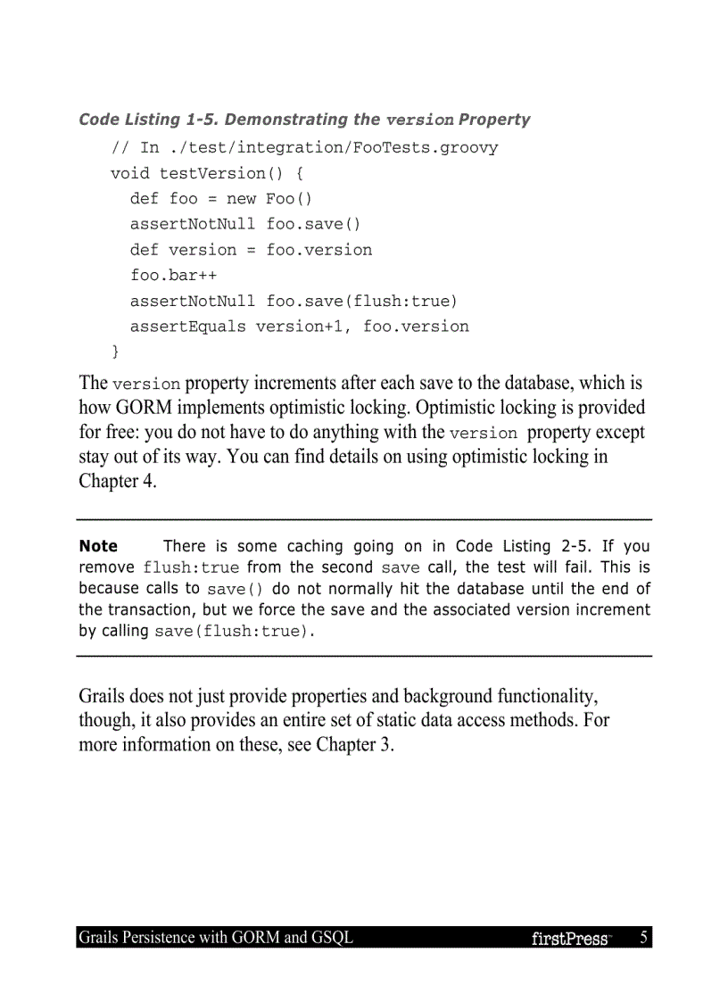 image for page Grails Persistence with GORM and GSQL