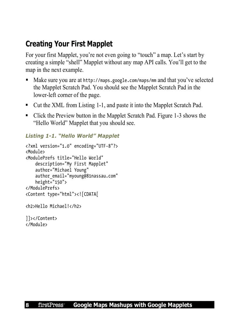 image for page Google Maps Mashups with Google Mapplets