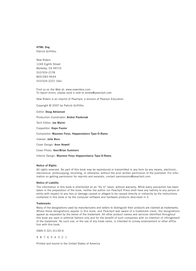 image for page HTML Dog Best Practice Guide to XHTML and CSS