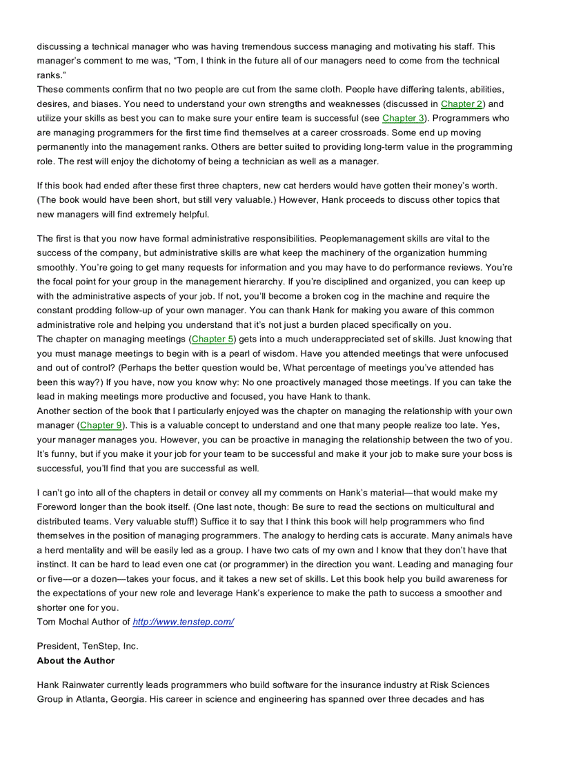 image for page Herding Cats A Primer for Programmers Who Lead Programmers