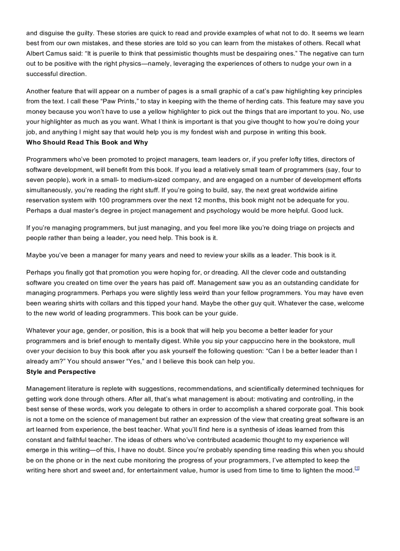 image for page Herding Cats A Primer for Programmers Who Lead Programmers