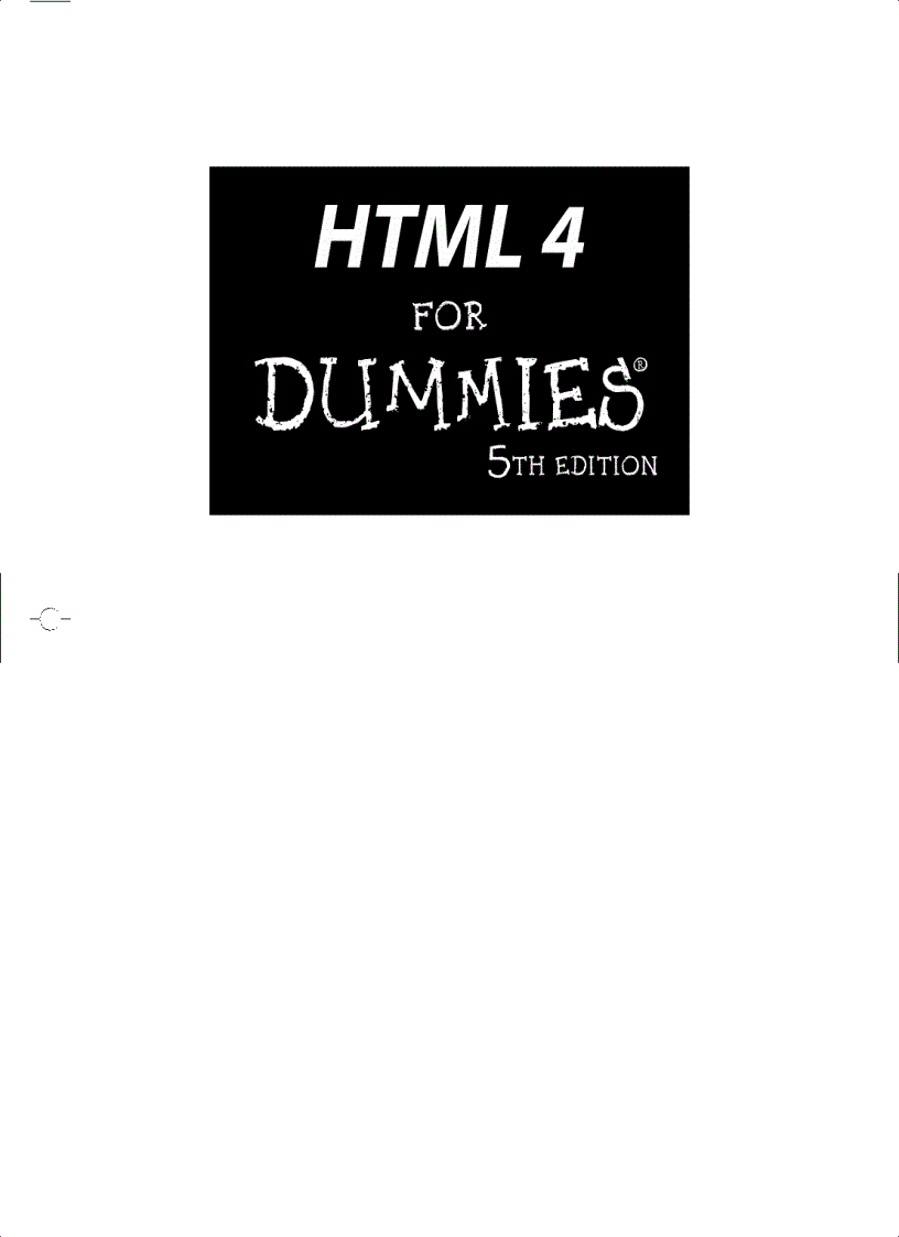 HTML 4 FOR DUMmIES
