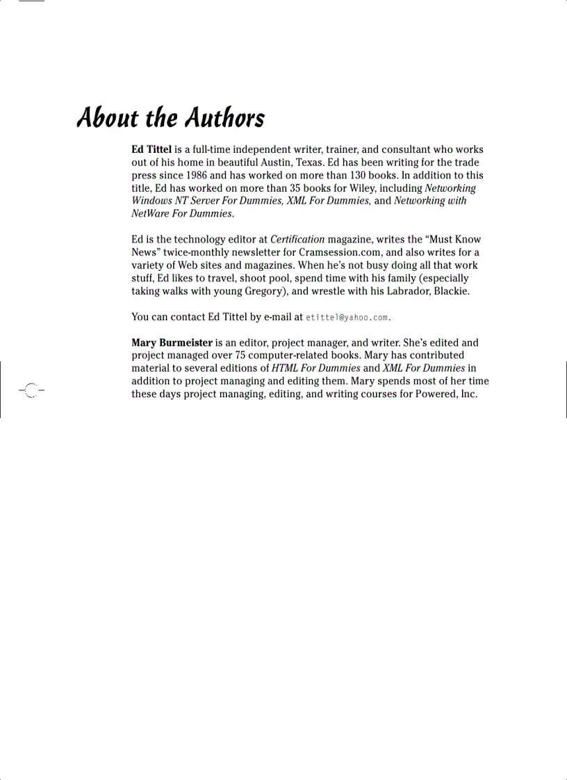 image for page HTML 4 FOR DUMmIES