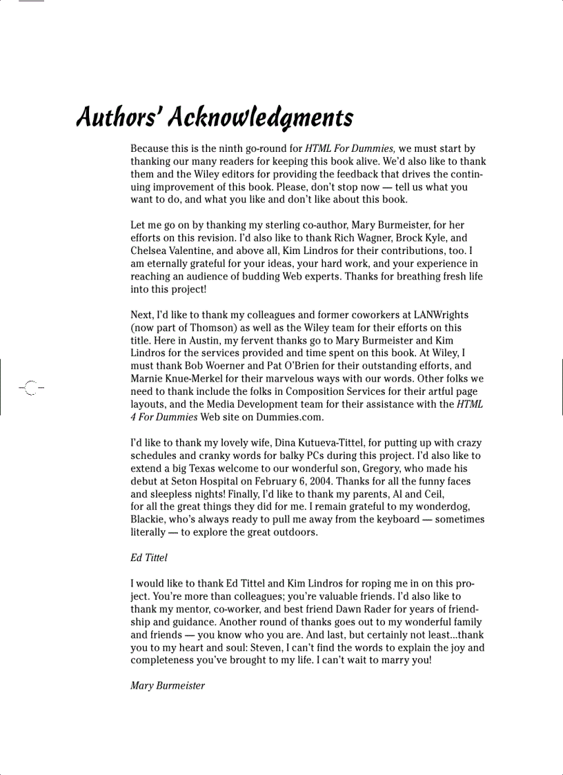 image for page HTML 4 FOR DUMmIES