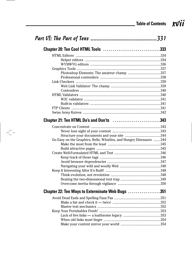 image for page HTML 4 FOR DUMmIES